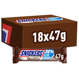 Snickers Batony Proteinowe Z Czekoladą - Bogaty Smak Z Karmelem Orzechów Laskowych I Nugatem, Opakowanie zbiorcze 18x47g