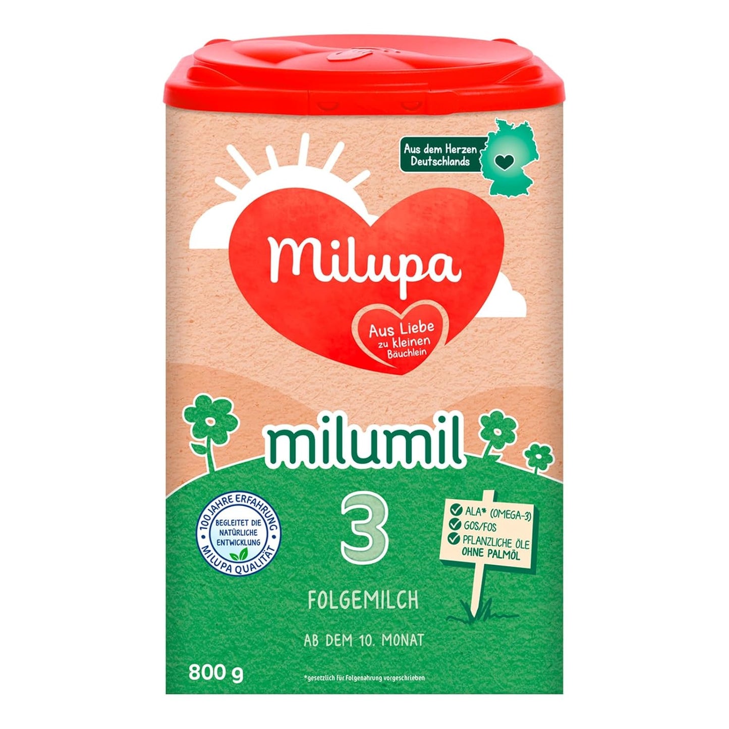 Milupa Milumil Pre, Mleko w proszku dla niemowląt - Z ważnymi składnikami odżywczymi i bez oleju palmowego - 800 g Naty Shop 800 gramów Milumil 3