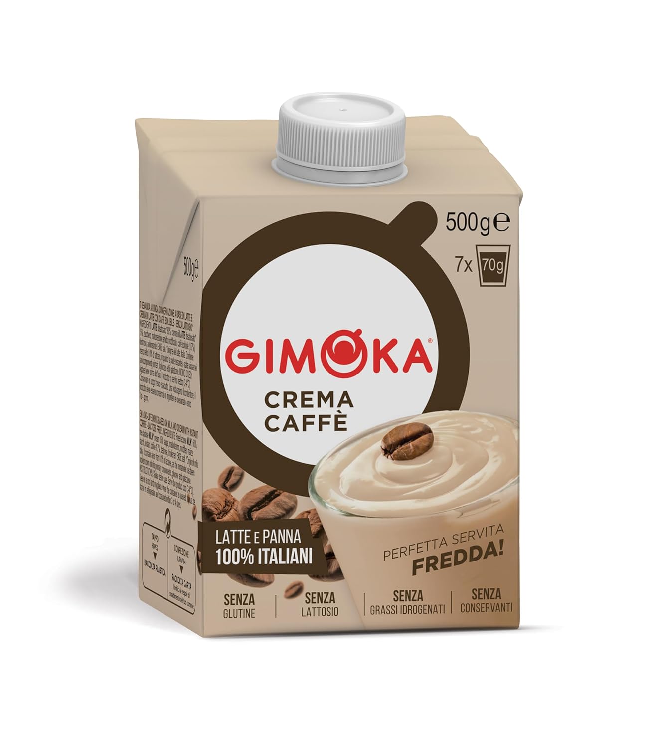Gimoka Caffe Latte Cream Bez laktozy Bez glutenu Bez konserwantów