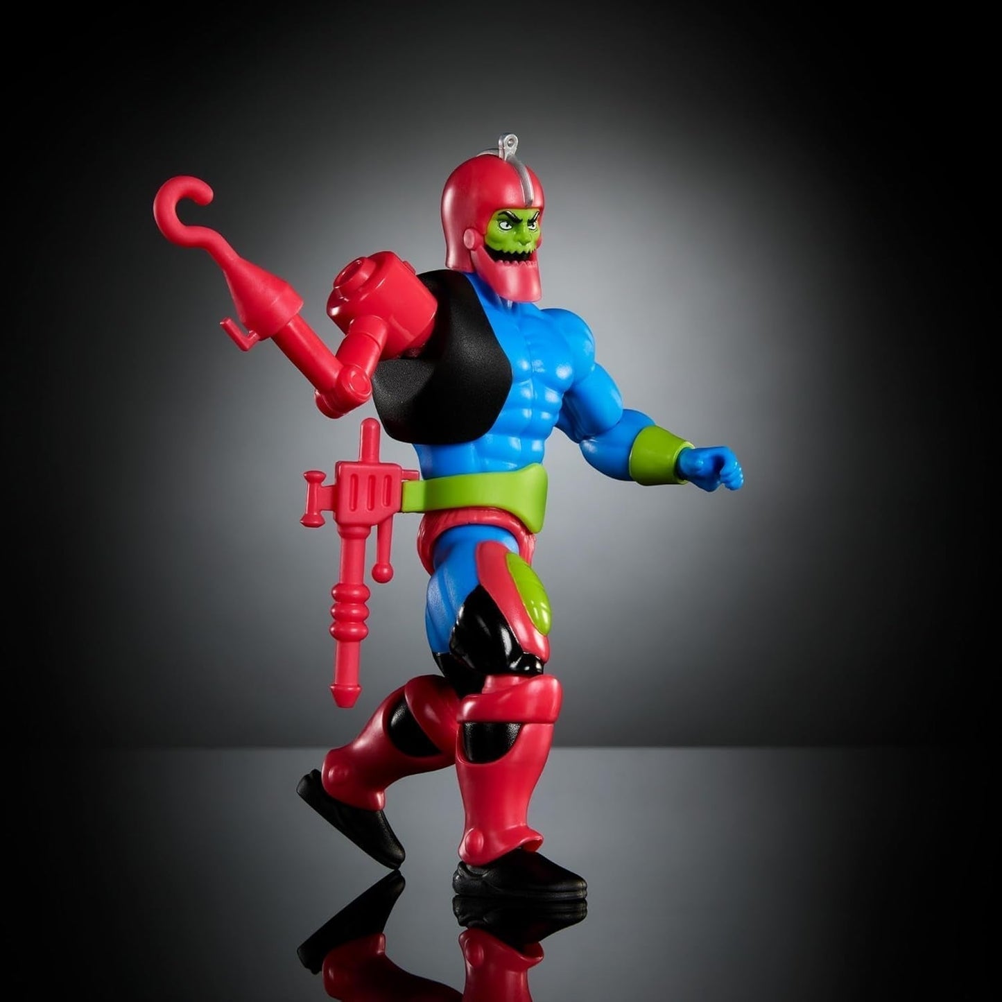 Figurka Masters of the Universe Origins Trap Jaw Figurka kolekcjonerska, ok. 14cm duża popularna zabawka MOTU złoczyńca z 16 ruchomymi stawami i akcesoriami, HYD41, [wielokolorowe] figurki Naty Shop