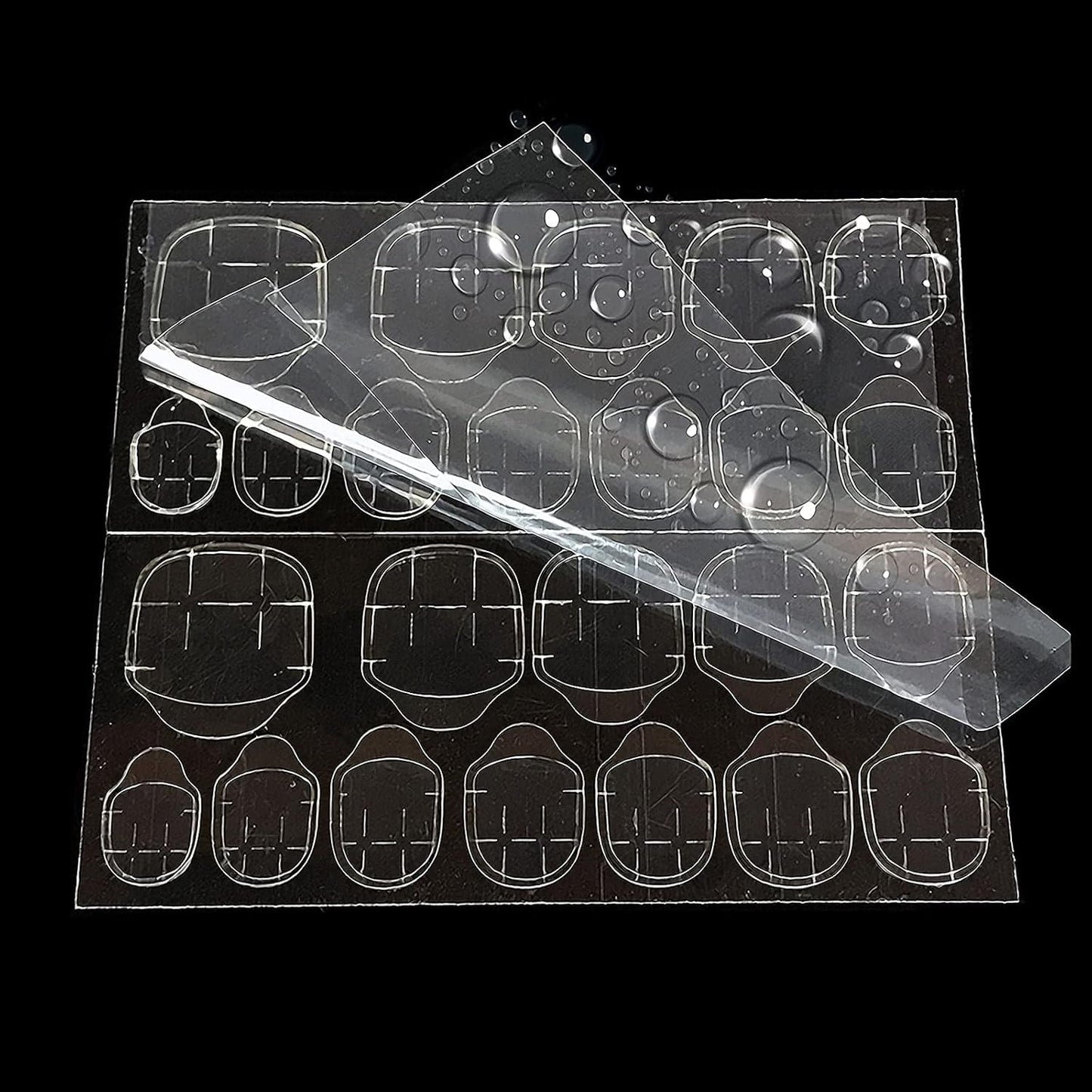 360 sztuk przezroczyste samoprzylepne paski do paznokci klej do paznokci dwustronne paski samoprzylepne przezroczyste DIY dekoracje do Manicure