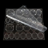 360 sztuk przezroczyste samoprzylepne paski do paznokci klej do paznokci dwustronne paski samoprzylepne przezroczyste DIY dekoracje do Manicure