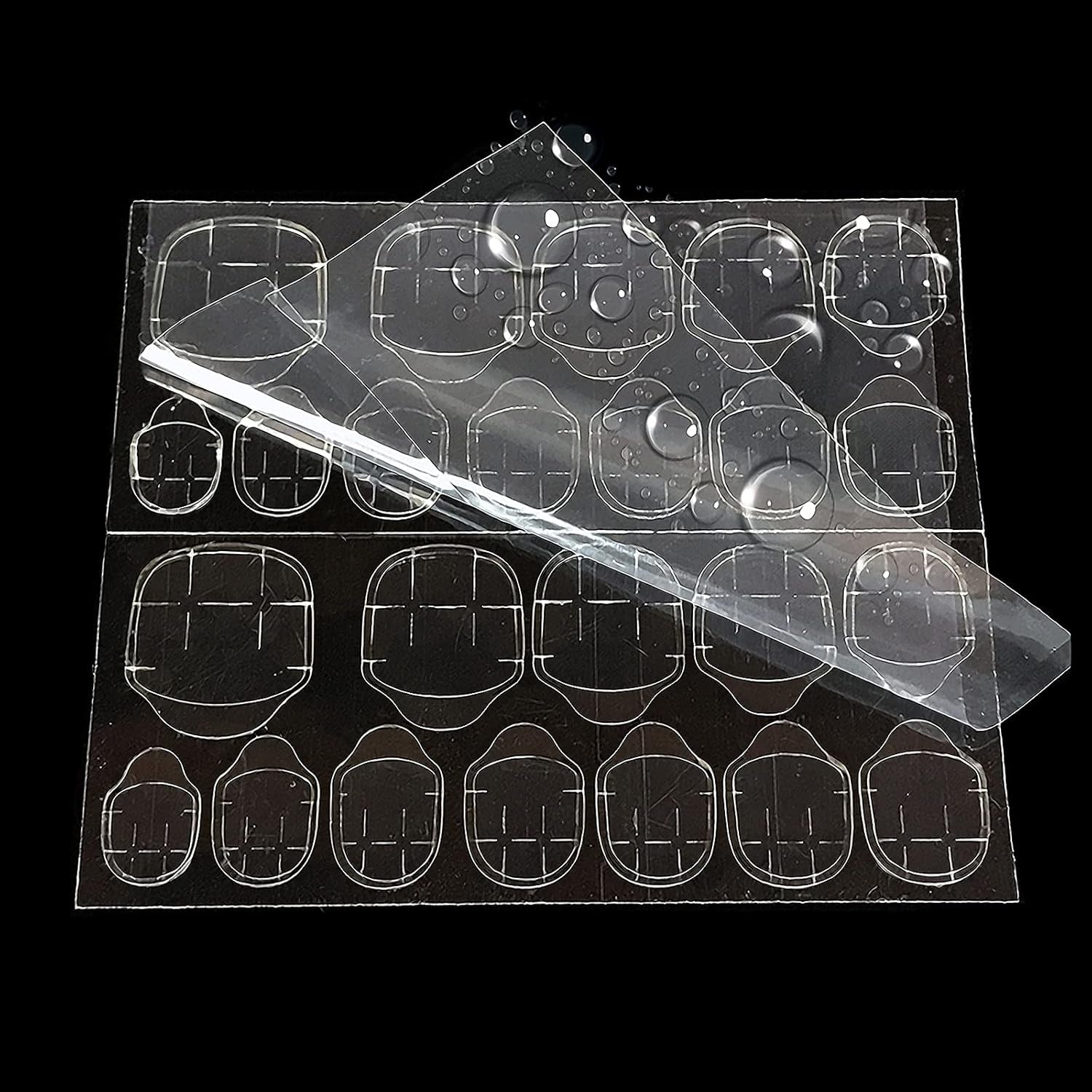 360 sztuk przezroczyste samoprzylepne paski do paznokci klej do paznokci dwustronne paski samoprzylepne przezroczyste DIY dekoracje do Manicure