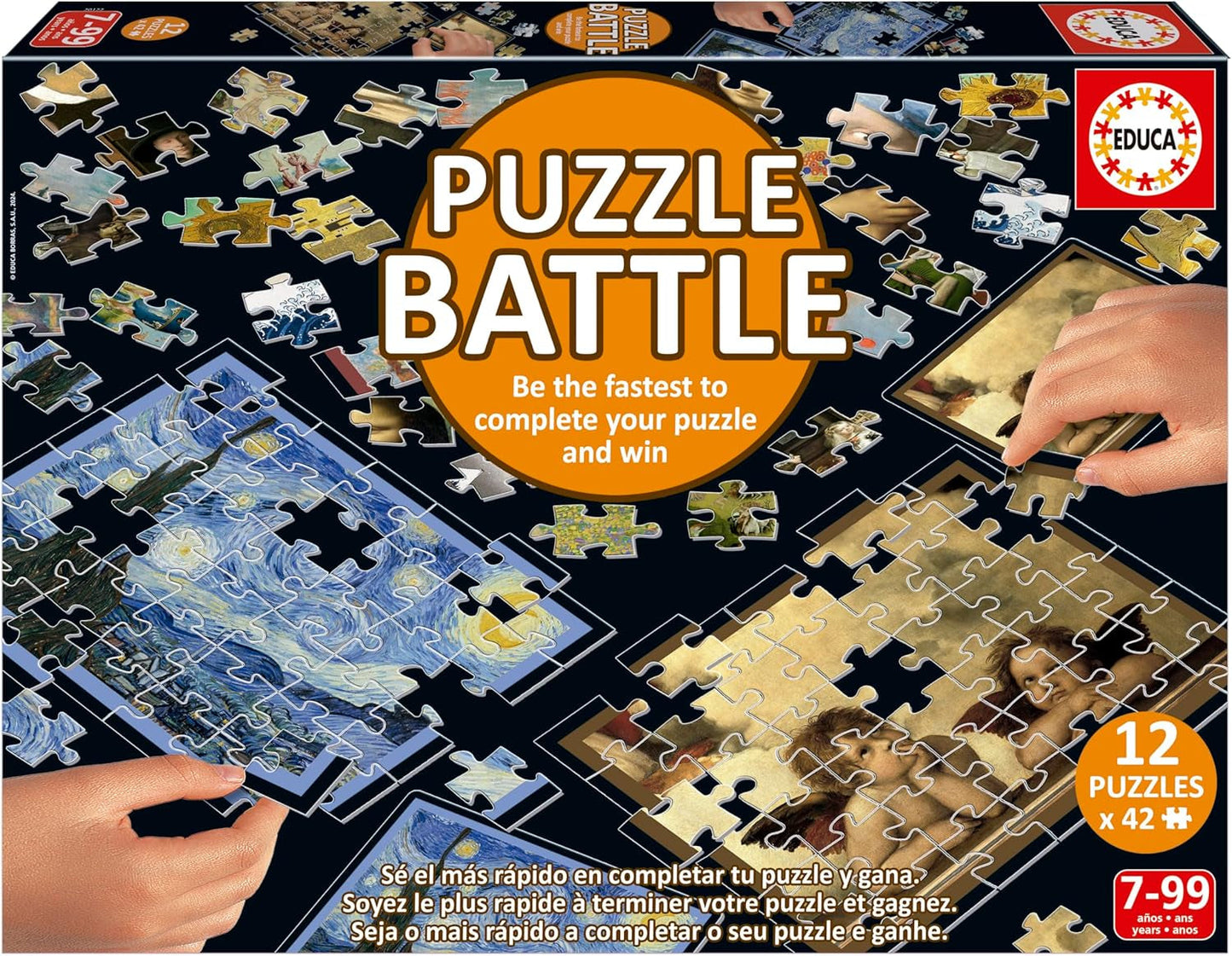 Educa - Puzzle Battlescapes. Autentyczna bitwa na kawałki | Bądź pierwszym, który ułoży puzzle i zostanie zwycięzcą. Od 7 lat (20121) Puzzle Naty Sklep Typ