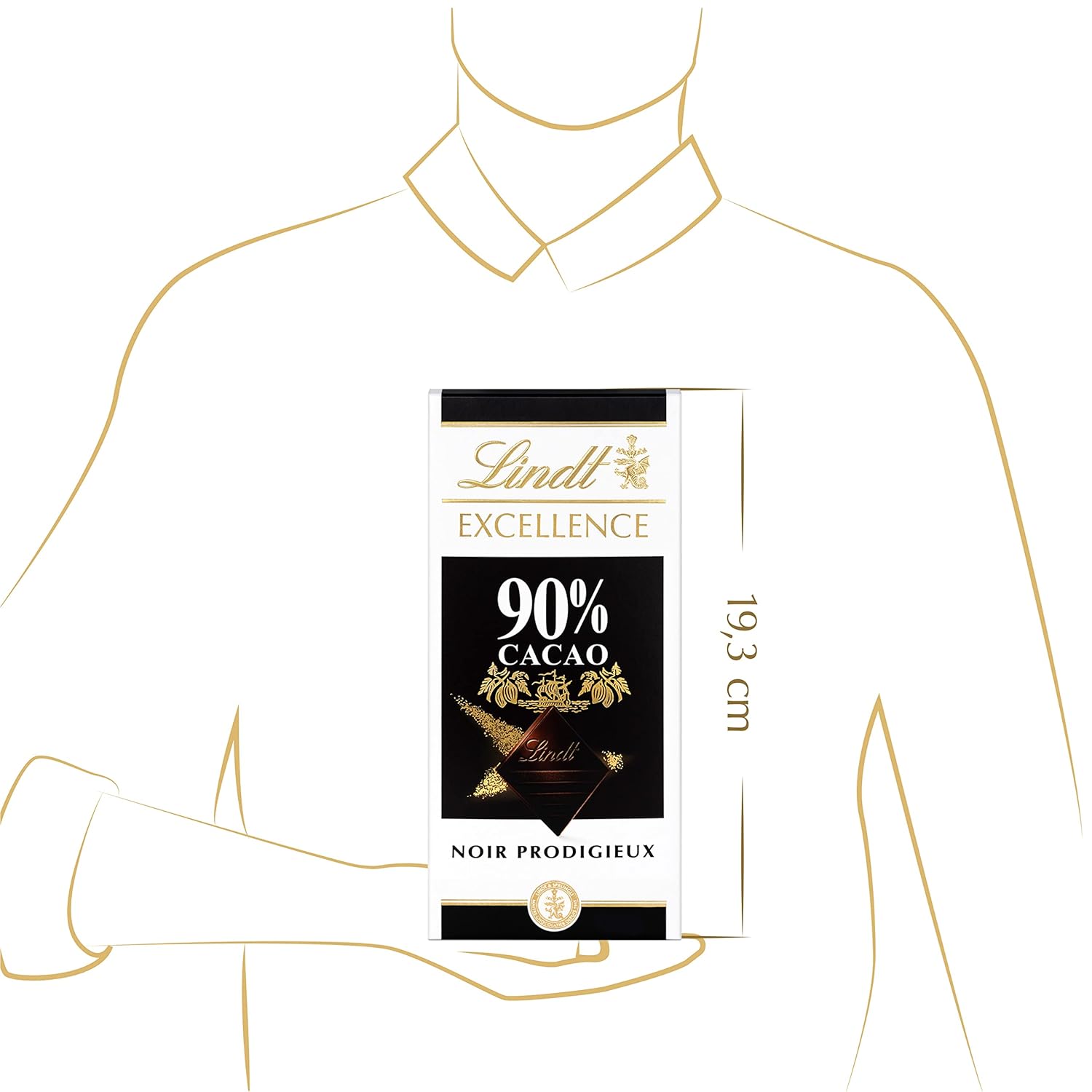 Lindt Excellence 78-procentowy batonik kakaowy - Intensywność kakaowa Trwałość Wegański batonik 100g Idealny prezent