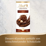 Lindt Creation Hazelnut De Luxe Bar - Ciemna czekolada z chrupiącymi orzechami laskowymi w kremowym nadzieniu