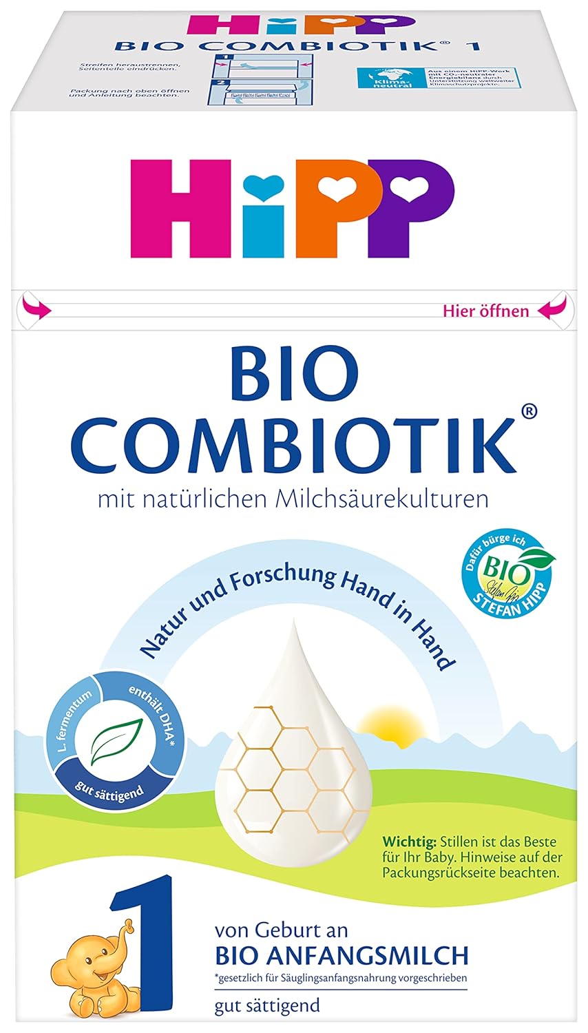 Formuła mleczna z mlekiem organicznym Hipp PRE BIO Combiotik, opakowanie 4 szt. (4 x 600g) Naty Shop
