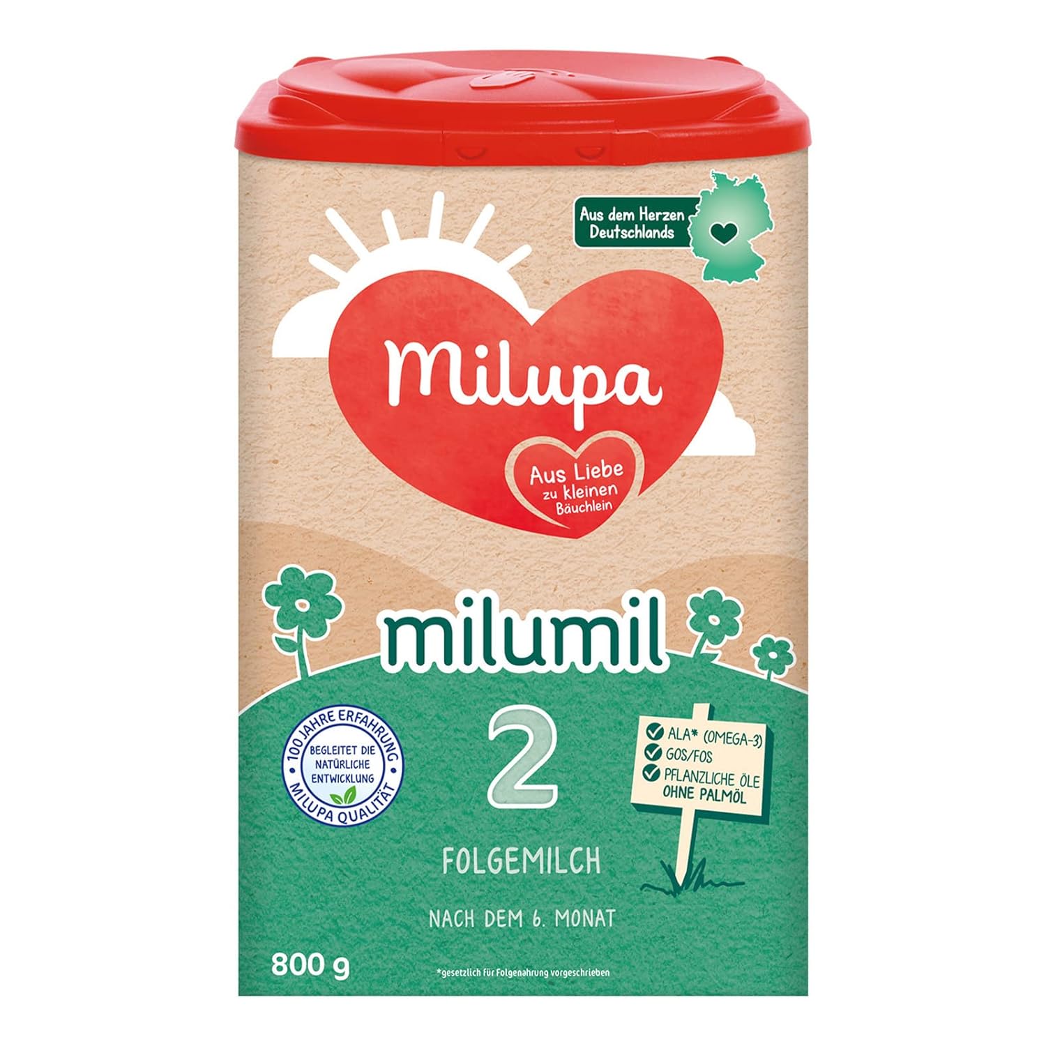 Milupa Milumil Pre, Mleko w proszku dla niemowląt - Z ważnymi składnikami odżywczymi i bez oleju palmowego - 800 g Naty Shop 800 gramów Milumil 2