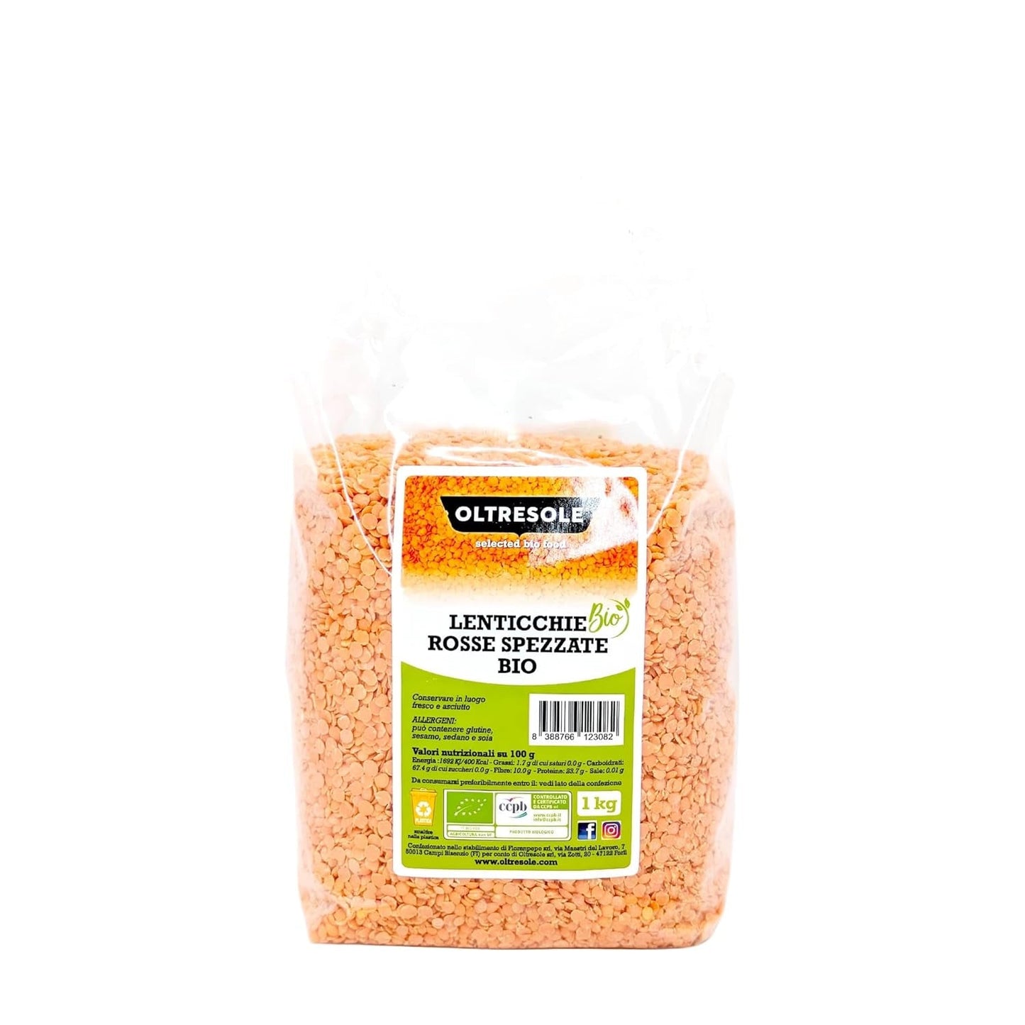 Organiczna krakowana czerwona soczewica 5kg Organiczne łuskane i krakingowe rośliny strączkowe Nie wymaga moczenia Źródło białka i błonnika Pakiet ekonomiczny