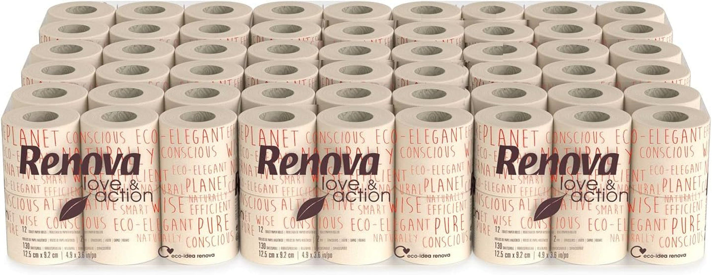 Papier toaletowy Renova Love & Action, Beiger Opakowanie 9 X 12 Rollos-: 108