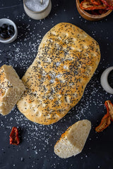 RUF Lievito Madre Sauerteig, Milder Weizen-Sauerteig, Mutterteig, Kurze Teigruhe Durch Enthaltene Trockenhefe, Lievito Madre Getrocknet Für Brot, Bagietka, Focaccia, 3X35G Mieszanka do pieczenia i gotowania Naty Shop