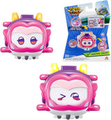 Super Wings Super Zwierzęta 4 szt. Połysk, Złoty Chłopiec, Jerome, Ellie Przełączany wyraz twarzy Efekt błyskawicy Przenośna zabawka dla 3 4 5 6 7 8 lat Chłopiec Dziewczyna 2 cale Figurki Naty Shop Ellie