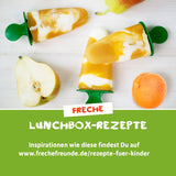 FRECHE FREUNDE Ekologiczne woreczki do wyciskania z jabłkami, bananami, szpinakiem i ogórkiem, puree owocowe i warzywa w wyciskanym woreczku dla dzieci od 6. miesiąca życia, wegańskie, opakowanie 6 szt. (6 x 100 g)