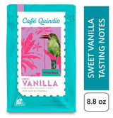 Cafe Quindio Specialty Coffee - 100% ziaren kawy Arabica, Kolumbia - z naturalnymi nutami słodkiej wanilii (250g) - idealna do kawy przelewowej, ekspresów kolbowych lub French Press