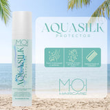 AQUA SILK krem do włosów na lato, chroni włosy przed morzem i chlorem, jedwab i aloes, pielęgnacja włosów M-O-I | Maska do włosów Naty Shop 100 ml
