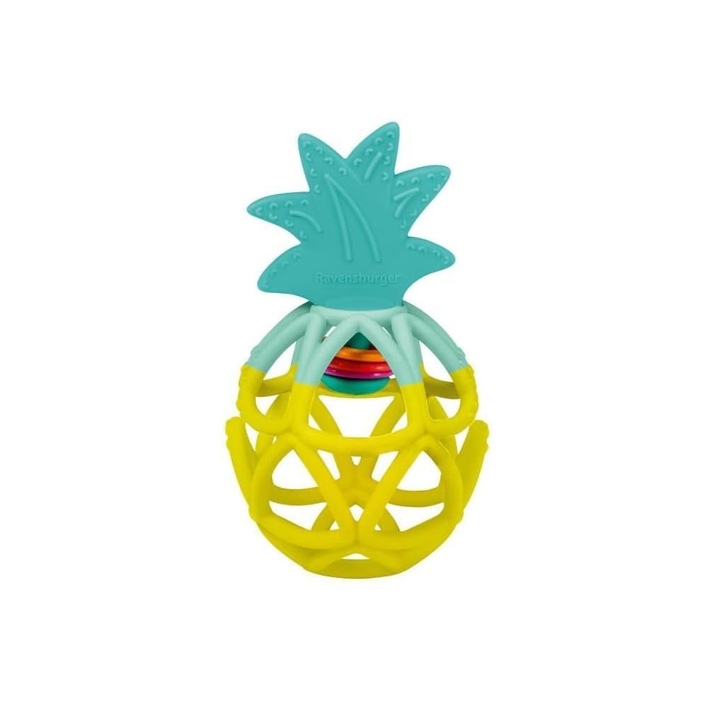 Ravensburger Play + 34013 Piłka sensoryczna, ananas, zabawka dla dzieci od 6 miesiąca, wersja francuska Baby Toys Naty Shop