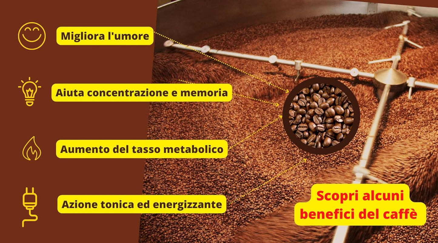 Kawa New York - EXTRA P - Kawa ziarnista, mocny i zdecydowany smak, ziarna Arabiki i Robusty, do mielenia, włoskie espresso, mieszanka batonowa - jakość premium od 1930 - 1 kg, ziarna