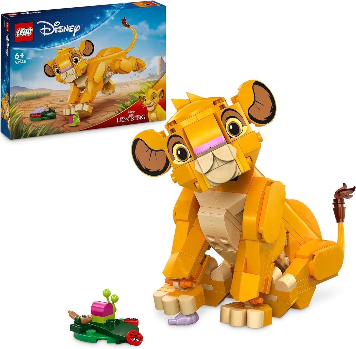 LEGO Ç€ Disney Simba, lwiątko króla lwa, zabawka do budowania dla dzieci, fantasy Zestaw z figurką lwa, fajny pomysł na prezent dla dziewcząt i chłopców od 6 lat, zabawka dla dzieci 43243 Zestawy do budowania Beuche den LEGO-Store Domyślny tytuł