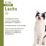Mokra karma dla kotów Catz Finefood Purrrr z monoproteiną i łososiem nr 1 105, dla kotów z wrażliwym układem trawiennym, 16 x 80 g