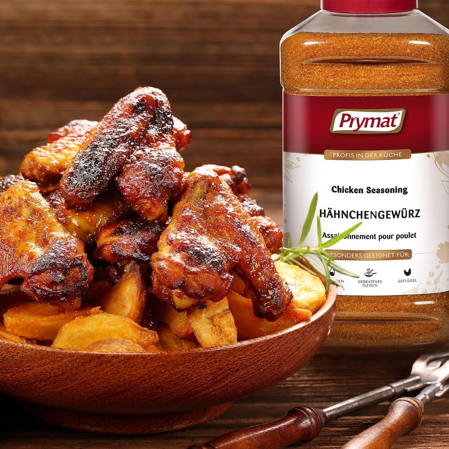 Prymat Hähnchengewürz 1100g, Gewürzmischung für Hhn, Turcja, Ente, Gans, Grillgewürze, Marynata für Fleisch im Streuer