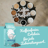 Blank Roast - EINZIG - 1kg - Kaffeebohnen kafeinfrei - 100% Arabica aus Peru - schonend & umweltfreundlich entkoffeiniert - säurearm mit voller Crema - idealny für jede Zubereitungsart