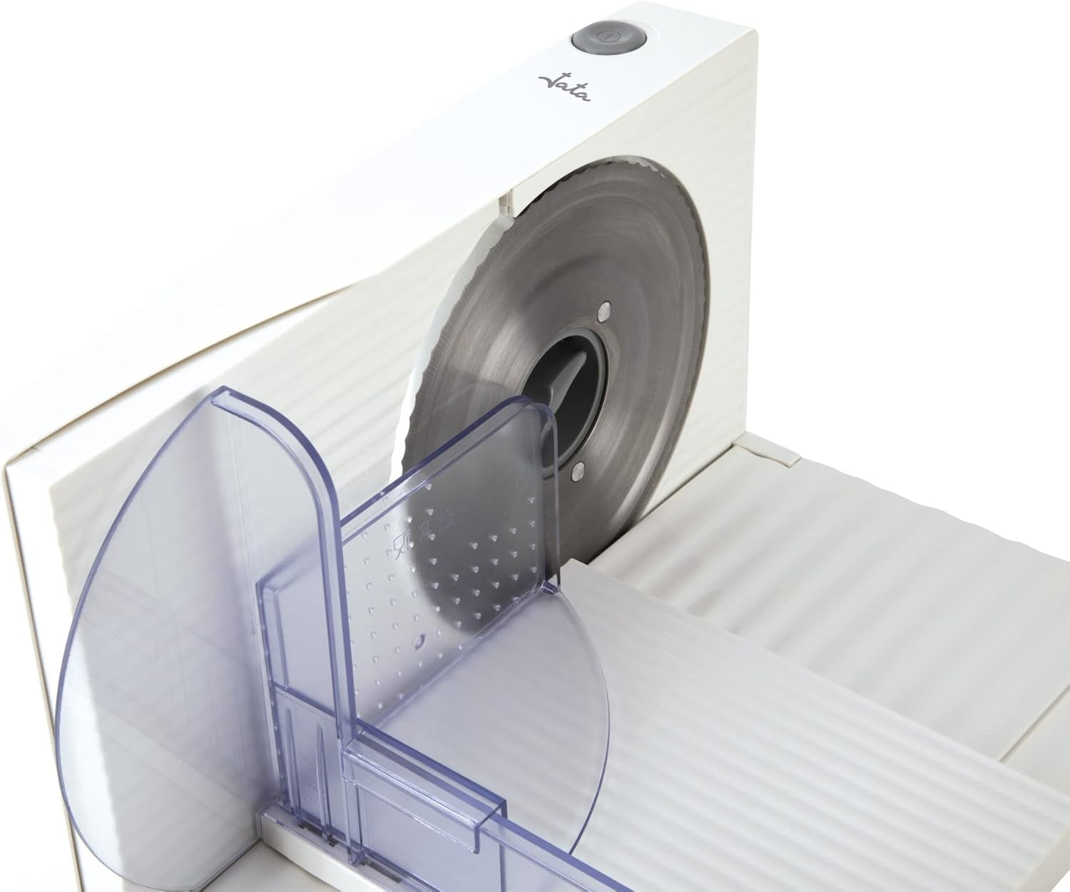 Kompaktowa krajalnica elektryczna JECF0300, wyjmowane ostrze ze stali nierdzewnej, średnica 170 mm, kontrola grubości od 0 do 15 mm, 150 W Tarki i krajalnice Naty Shop
