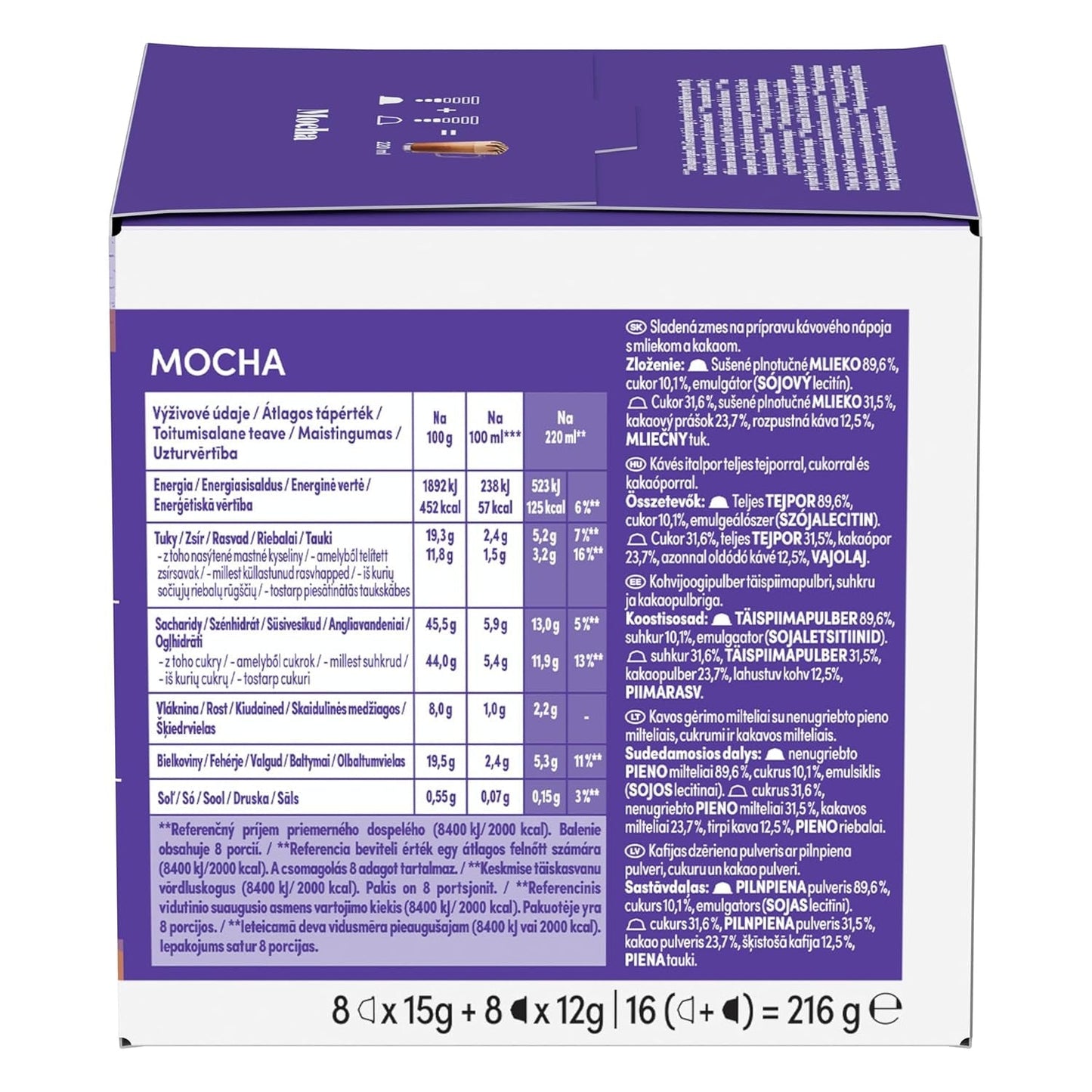 NESCAFÉ DOLCE GUSTO Mocha Kaffeekapseln 3-pak (3 x 16 Kapseln)