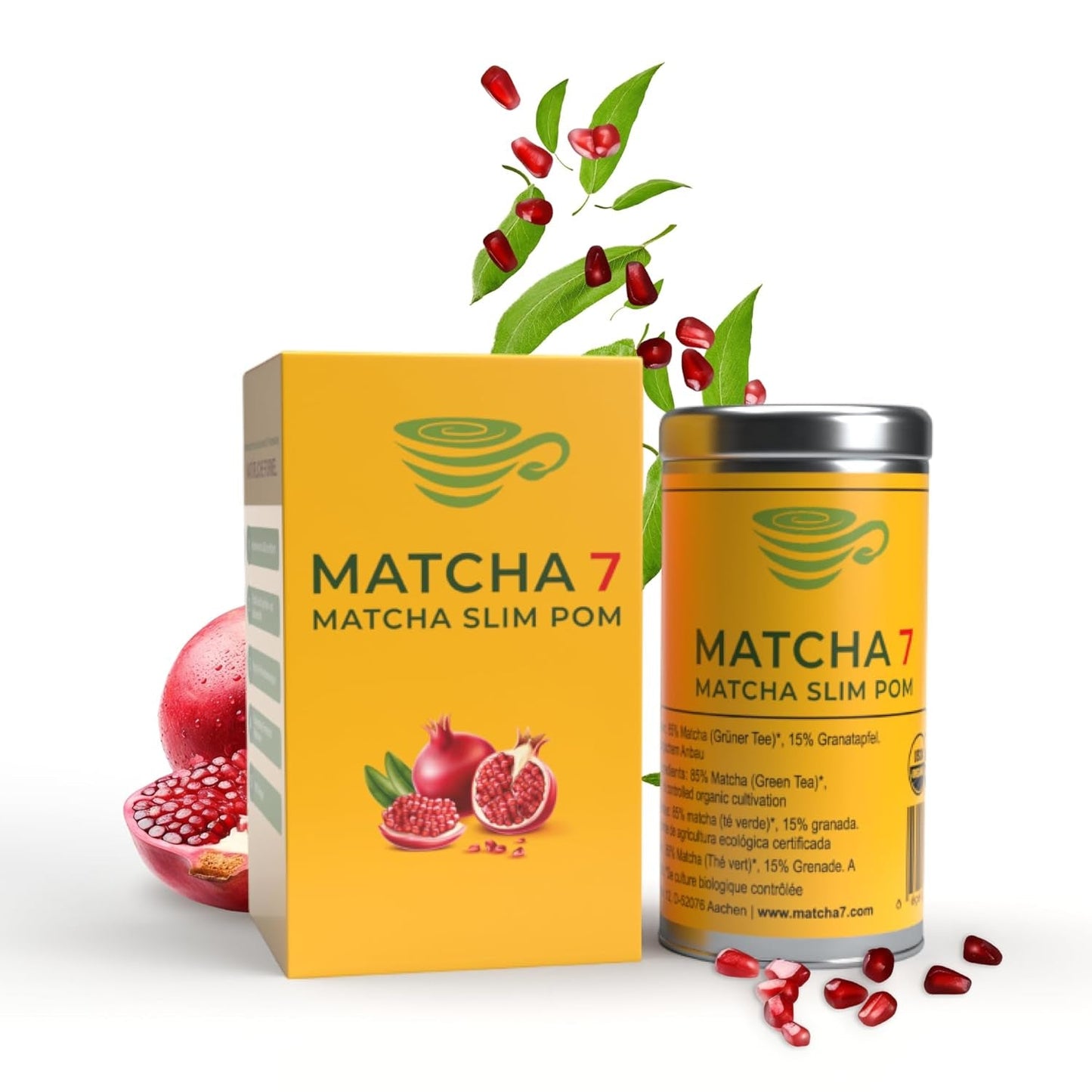 ® Ceremonial Matcha Powder X Granat 100G [Wspomaga odchudzanie i metabolizm] - Herbata zielona dla aktywnego i zdrowego trybu życia - Herbata zielona bez dodatków (czysta i naturalna)