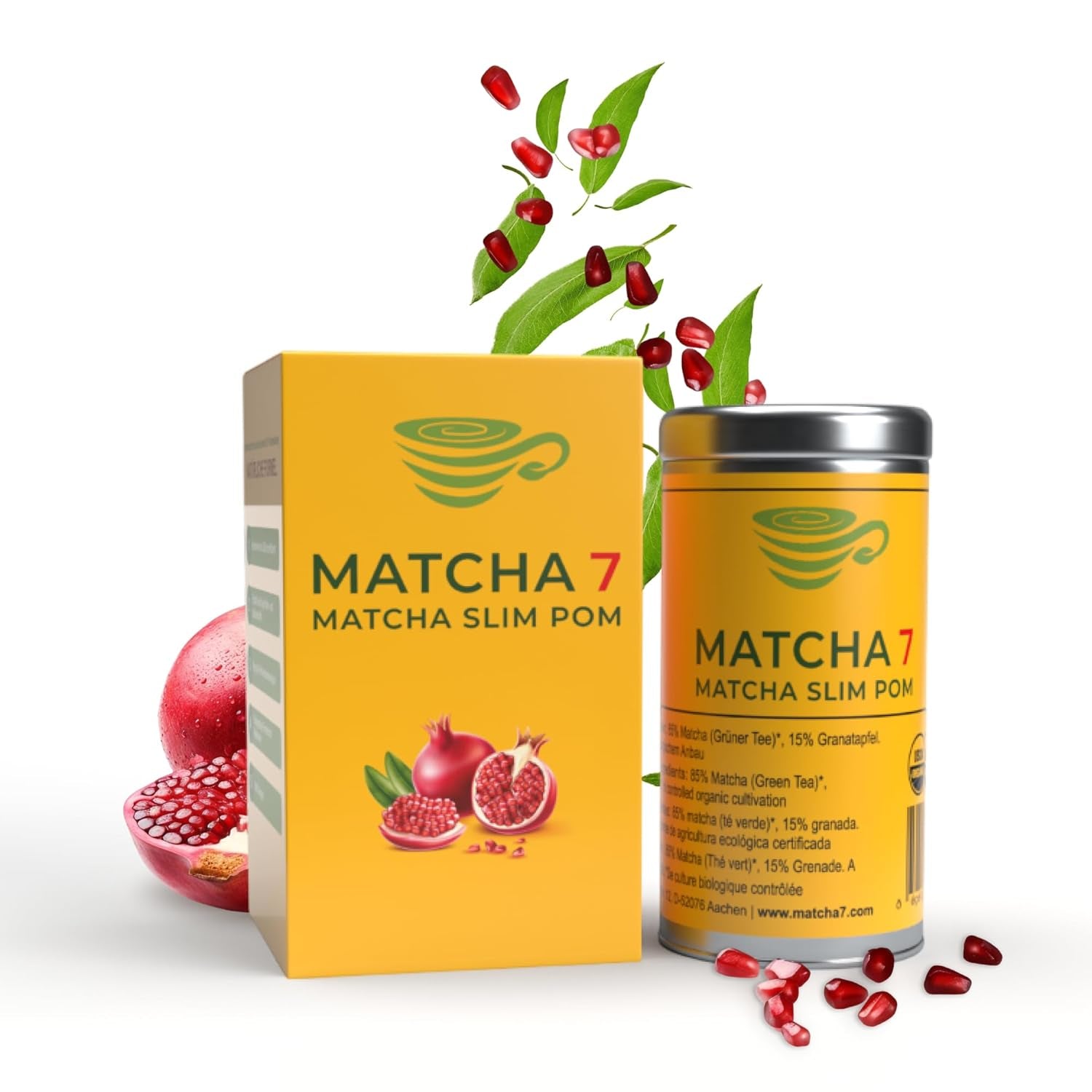 ® Ceremonial Matcha Powder X Granat 100G [Wspomaga odchudzanie i metabolizm] - Herbata zielona dla aktywnego i zdrowego trybu życia - Herbata zielona bez dodatków (czysta i naturalna)