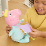 Interaktywna lalka Peppa Pig 28 cm Evie z 20 dźwiękami i wieloma funkcjami, zestaw zabawek dla dzieci od 3 lat