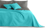 Decoking Narzuta 200 X 220 Cm Grafit Antracyt Srebrnoszary Dwustronna narzuta łatwa w utrzymaniu Axel Łóżka i koce Besuche den DecoKing-Store Axel Türkis Stal 170 X 210 Cm