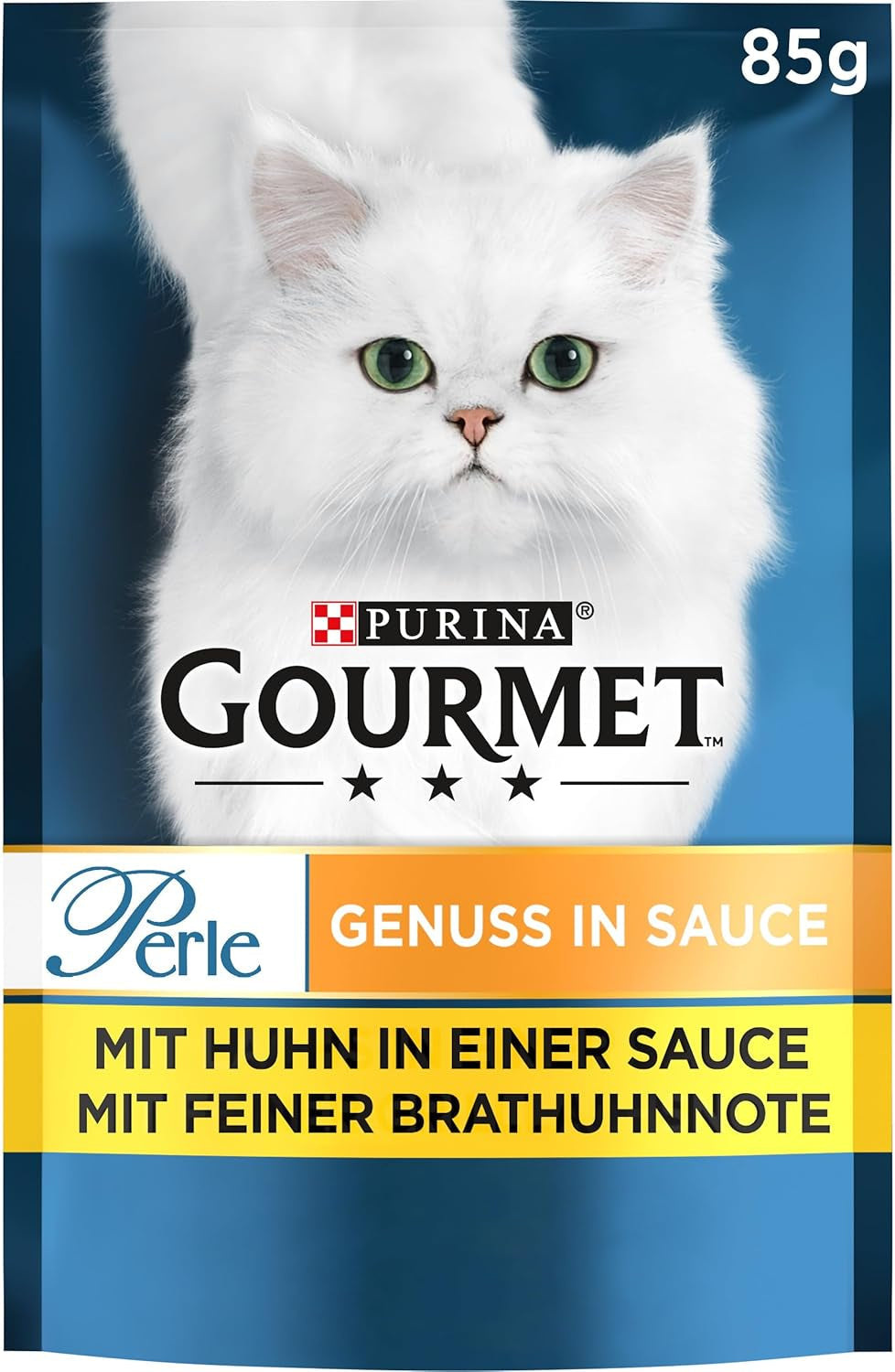 Gourmet Perle Delight mokra karma dla kota w sosie z kurczakiem, opakowanie 26 szt. (26 x 85 g)