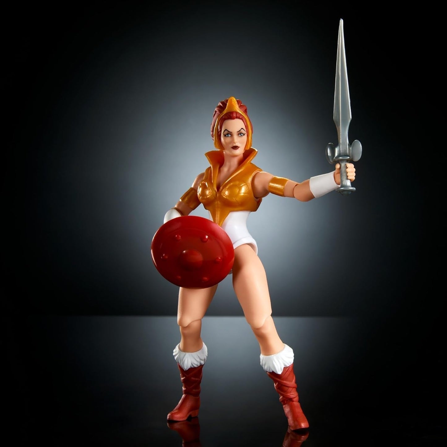 Masters of the Universe Origins Zabawka z kreskówki Teela Figurka o wysokości około 14 cm Bohaterka Motu Akcesoria i mini komiks HYD27 Figurki Naty Shop