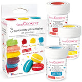 ScrapCooking, Zestaw 3 barwników spożywczych w proszku - czerwony, żółty, niebieski, 3 x 5 gramów Naty Shop 15 gramów (zestaw 3 sztuk)