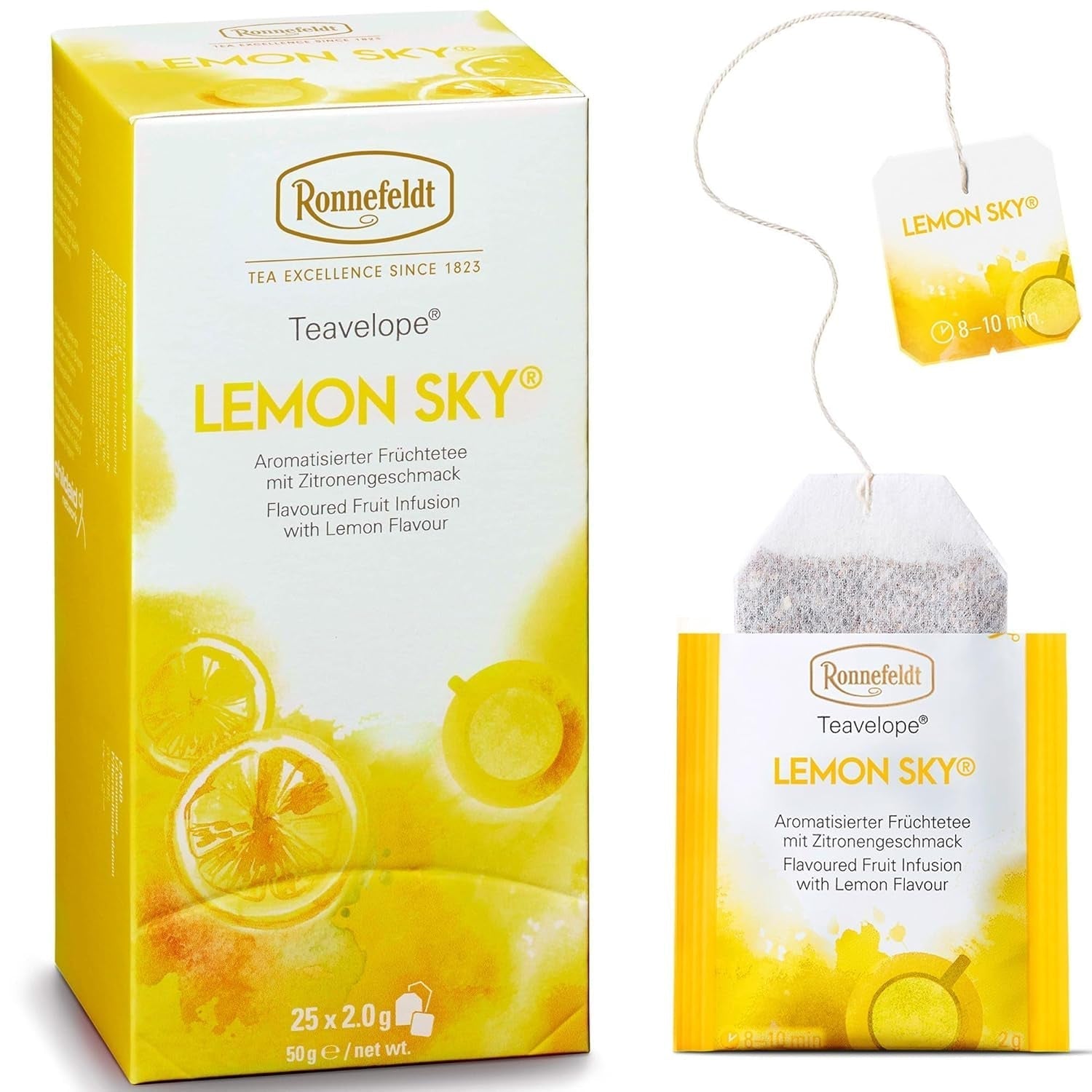 Teavelope „Lemon Sky” - Herbata owocowa o smaku cytrynowym, 25 torebek, 50 g