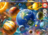 Educa - Puzzle 500 elementów dla dorosłych | Układ Słoneczny, puzzle 500 elementów dla dorosłych i dzieci od 11 lat, planety, kosmos, przestrzeń (18449) Puzzle Naty Shop Domyślny tytuł