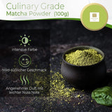 Herbata Uniqo Matcha w proszku 200 g w ekologicznym opakowaniu wielokrotnego napełniania