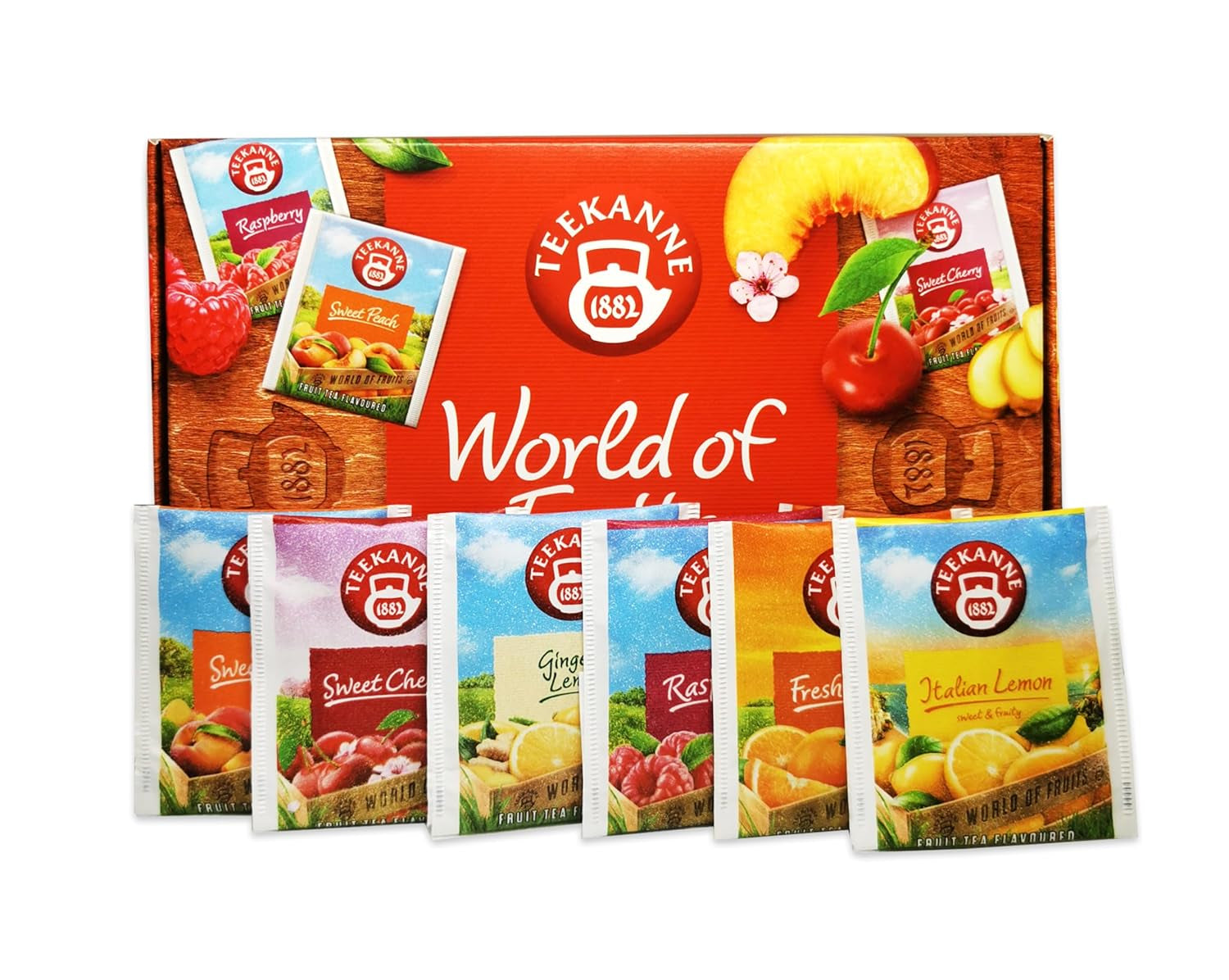Teekanne World of Fruits (NOWA EDYCJA) - Pudełko z wyborem herbat owocowych - 6 smaków * 5 torebek