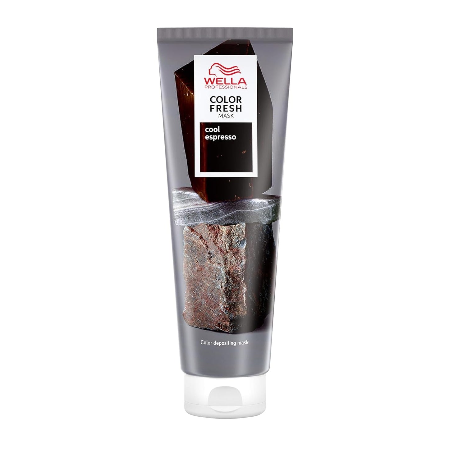 Wella Professionals Color Fresh Mask Cool Espresso - zabieg rewitalizujący i zmieniający kolor włosów - odżywczy odcień z olejkiem z awokado - do włosów czarnych i czarnych - 150 ml Naty Shop Cool Espresso Maska do włosów 150 ml (1 opakowanie)