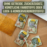 GimCat Near Nature Trial Mix 12 Pack - Mokra karma bezzbożowa dla kotów od 7 miesiąca życia, z recepturą dostosowaną do gatunku i specyficzną dla ofiary - 12 saszetek (12 x 85g)