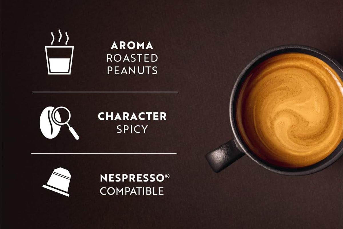 Café Royal Espresso Decaffeinato – kapsułki kawy kompatybilne z Nespresso®, 100% Arabica, Intensität 6/12, Rainforest Alliance, bezkofeinowa, 36 kapsułek