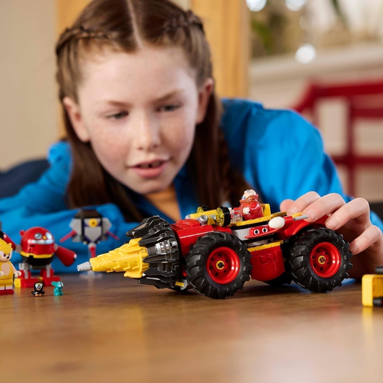 LEGO Sonic Jeż Super Sonic kontra. Zestaw gier wideo Egg Drillster Adventure dla dzieci Zestaw Shadow i Dr Eggman dla chłopców i dziewcząt w wieku 8 lat 76999 Zestawy do budowania Besuche den LEGO-Store