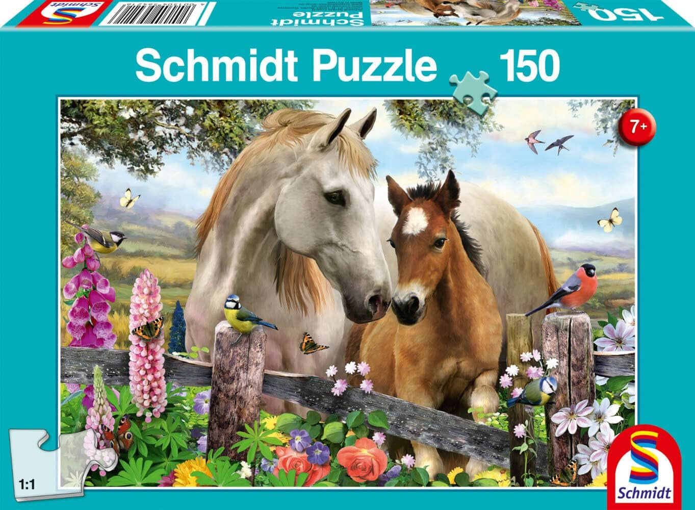 Schmidt Spiele Klacz i źrebak Puzzle dla dzieci 150 elementów Puzzle Naty Shop Domyślny tytuł