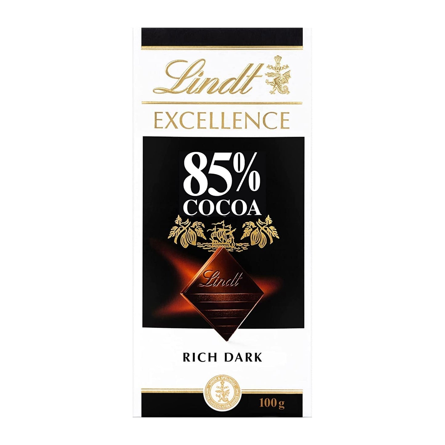 Czekolada Lindta | Baton EXCELLENCE 85% Kakao | 100g | Ekstra ciemna czekolada | Wegański batonik czekoladowy
