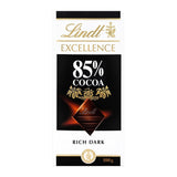 Czekolada Lindta | Baton EXCELLENCE 85% Kakao | 100g | Ekstra ciemna czekolada | Wegański batonik czekoladowy
