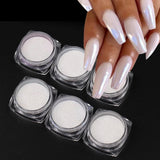 Proszek do paznokci Chrome Aurora Ice Shimmer Chromowany proszek pigmentowy 4 szt. Proszek chromowany Nägel Nail Art Nageldesign