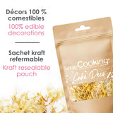 ScrapCooking - Nagietki suszone 3,5g - Kwiaty jadalne - Ozdoby do żywności do pieczenia - Do deserów, ciast, tart, babeczek - Boże Narodzenie, Wiosna, Urodziny - Złocistożółty - 7471