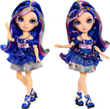 Rainbow High Be Dazzling - Genevieve Bleue - Niebieska lalka modowa 28 cm z narzędziem do ozdabiania, błyszczącymi kamieniami szlachetnymi i akcesoriami do stylizacji