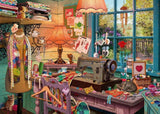 Schmidt Spiele 59654 Sekretne puzzle, W szwalni, puzzle 1000 elementów Puzzle Naty Shop