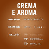 Lavazza Crema E Aromat, kremowy i aromatyczny smak, średni Röstung, 18 płatków